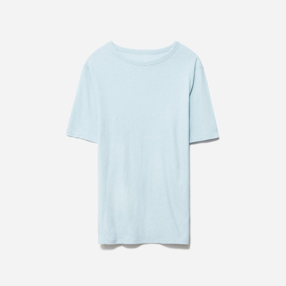 Everlane Air Oversized Crew Tee, NWT, Seaglass, S